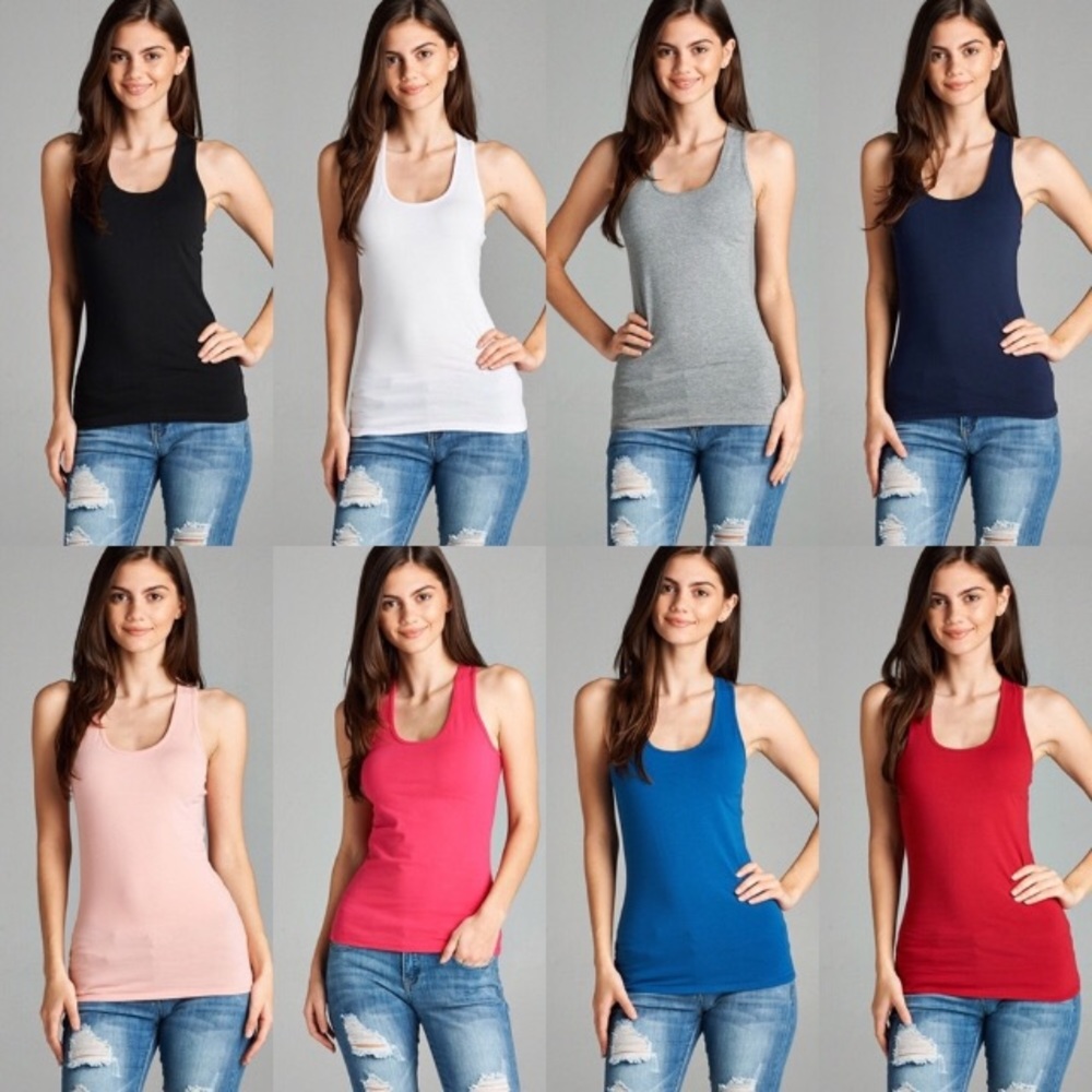Razor back tank top